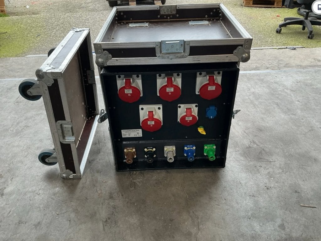Indu electric 250A Powerlock kast in flightcase, Ophalen, -, Indu electric, -