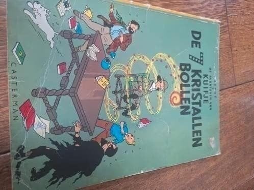 Kuifje: De Kristallen Bollen - Casterman, Eén stripboek, Ophalen of Verzenden, Gelezen, Hergé