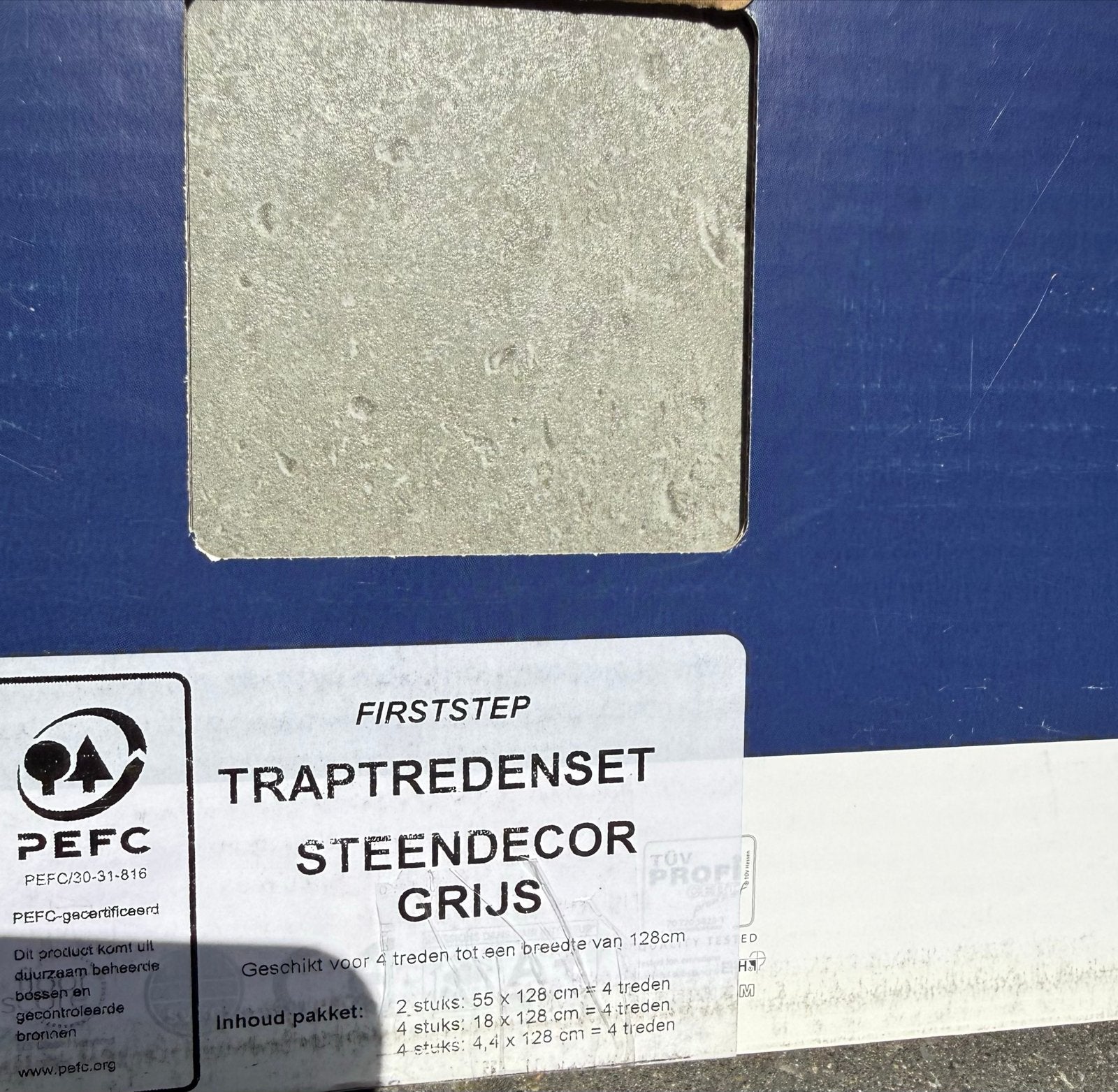 Laminaat Traprenovatie Steendecor Grijs, Ophalen, Overige materialen, 50 tot 150 cm, Nieuw