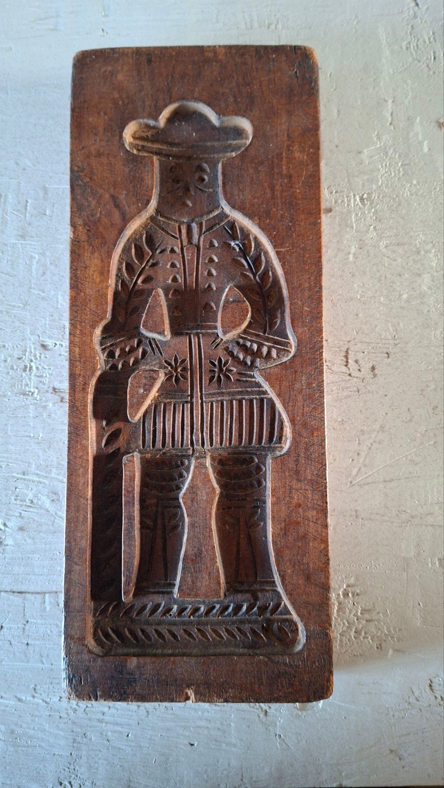 Dubbelzijdige antieke speculaasplank, Ophalen of Verzenden