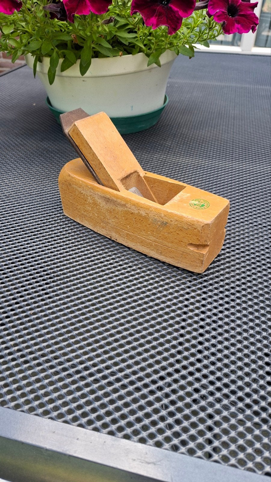 Vintage houten schaaf - Handgereedschap, Antiek en Kunst, Ophalen of Verzenden
