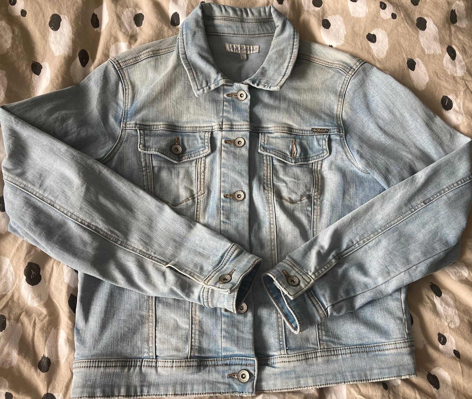 Red Button jeans jasje blauw 40 L, Ophalen of Verzenden, Zo goed als nieuw, Maat 42/44 (L), Blauw
