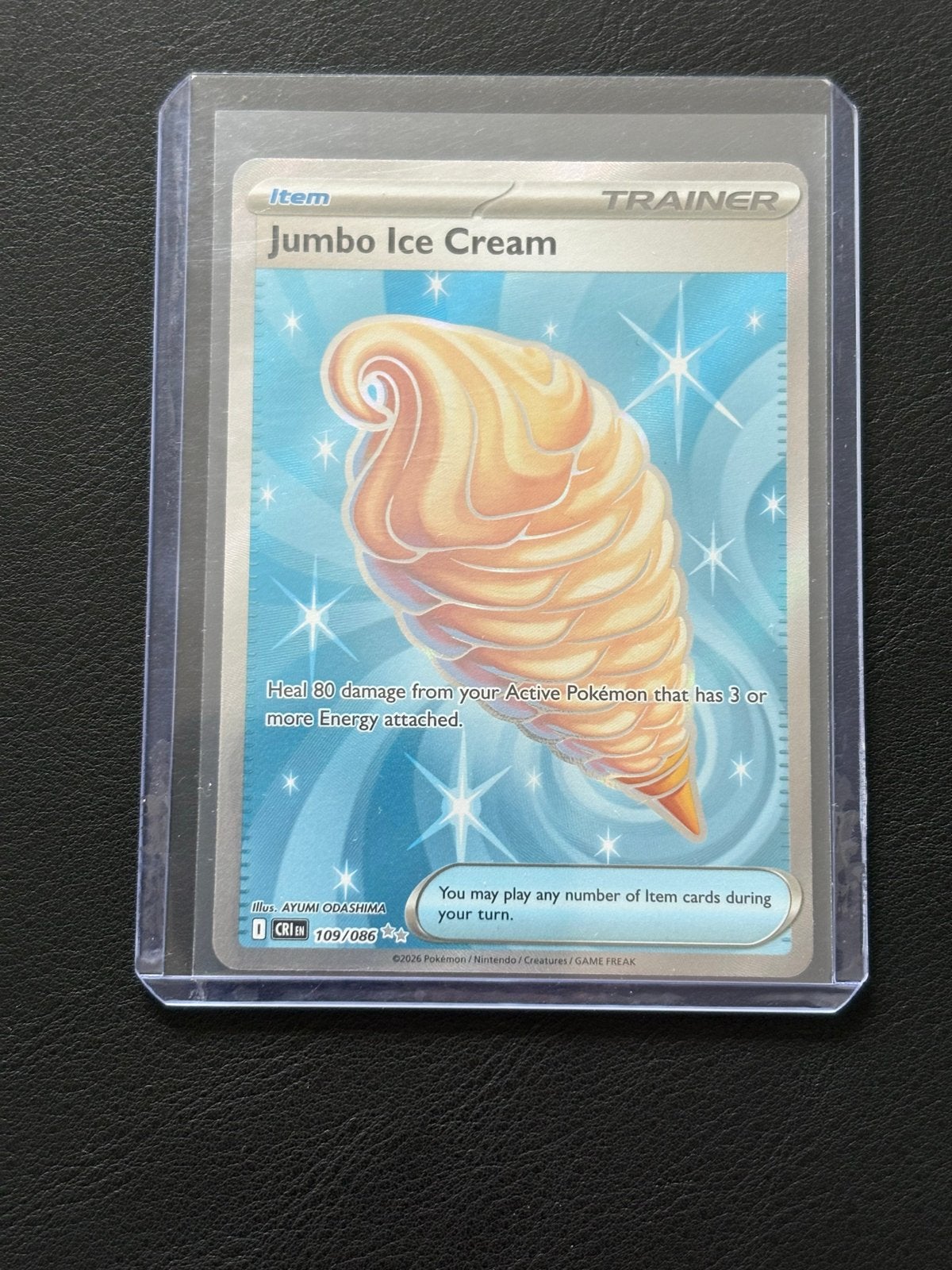 Jumbo Ice Cream (109/086) Pokémon Kaart, Ophalen of Verzenden, Zo goed als nieuw, Losse kaart