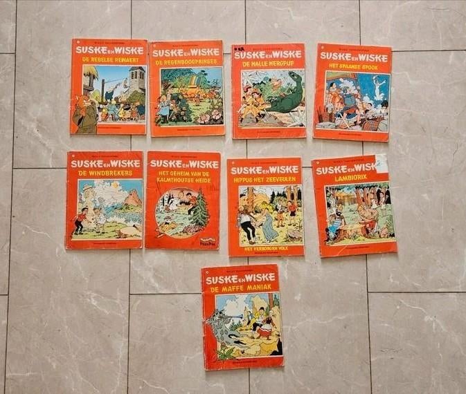 Suske en Wiske collectie - 9 stripboeken, Meerdere stripboeken, Ophalen of Verzenden, Gelezen, Willy Vandersteen