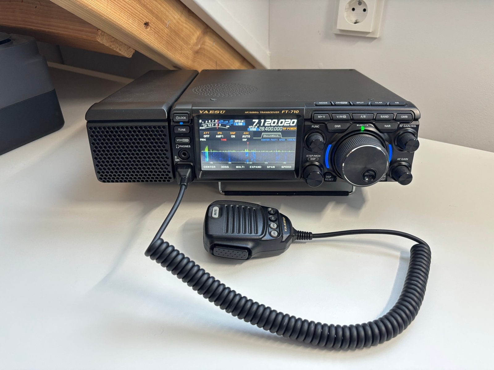 Yaesu FT-710 HF/50MHz Aess als nieuw, Ophalen of Verzenden, Zo goed als nieuw