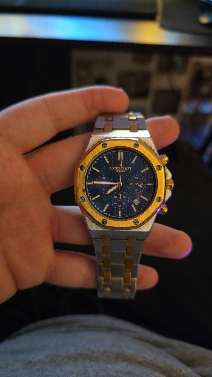 Rotorcraft Glider R3003 Chrono Herenhorloge, Overige merken, Staal, Polshorloge, Ophalen of Verzenden
