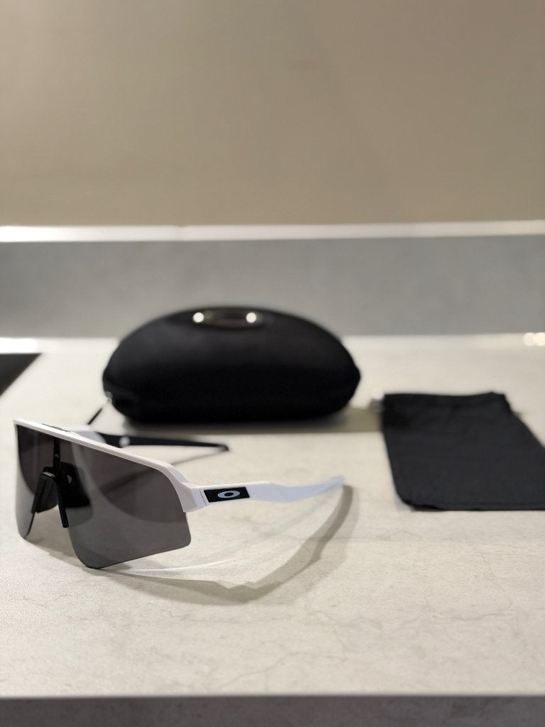 OAKLEY SUTRO LITE SWEEP FIETSBRIL PRIZM BLACK, Zonnebril, Wit, Ophalen of Verzenden, Zo goed als nieuw