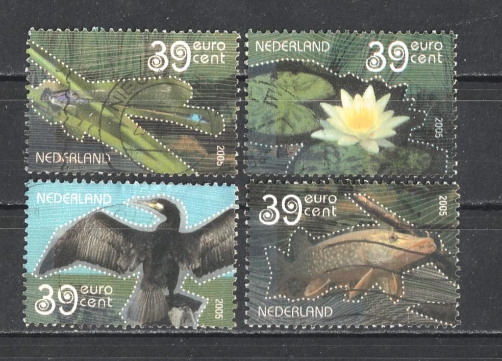 38 G --serie 2335 a-d Natuurmonumenten 2005, Verzenden, Na 1940, Gestempeld