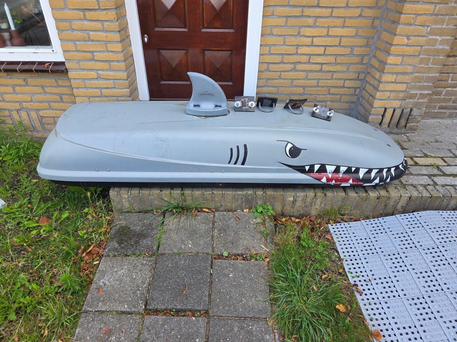 Unieke Dakkoffer Haai Model - 235x70cm, afsluitbaar, Auto diversen, Ophalen