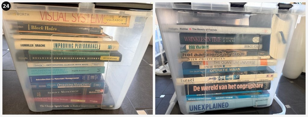 Boeken collectie - 10 kratten vol, Boeken, Ophalen, Gelezen, Verschillende onderwerpen