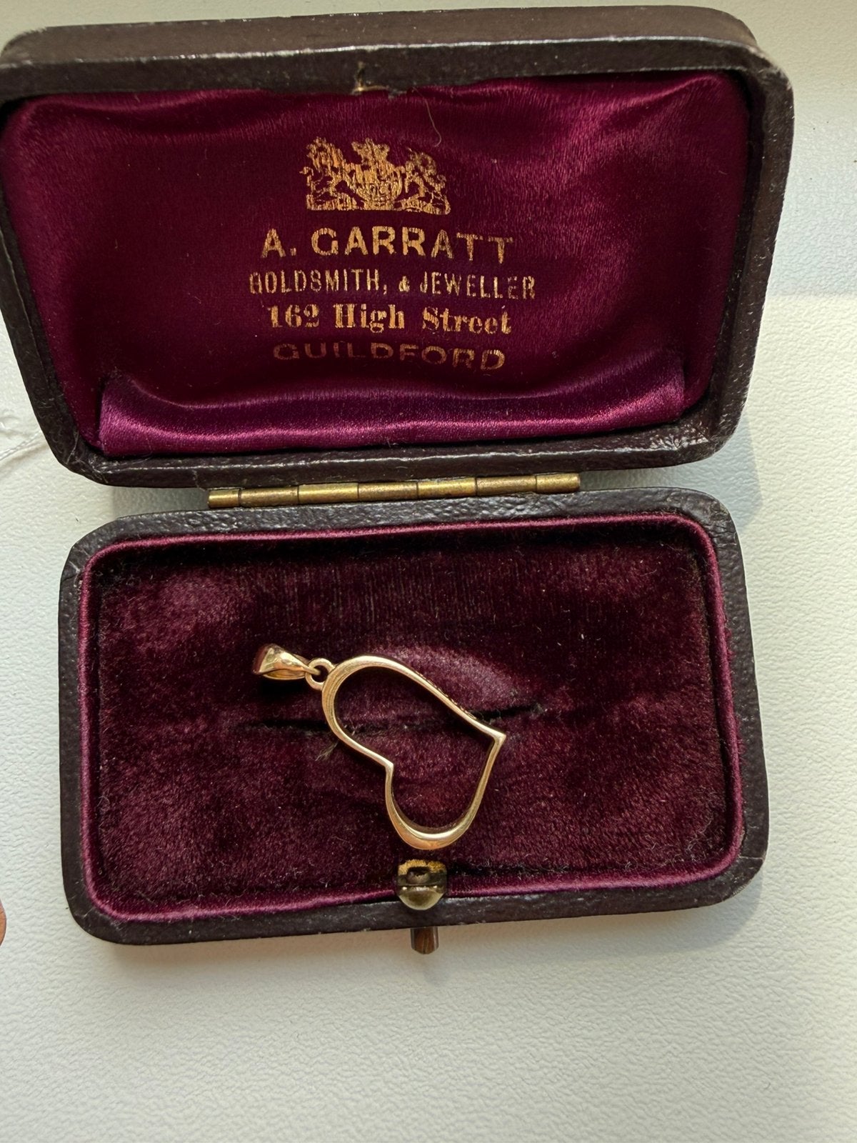 18 karaat hanger hartvorm, Sieraden, Tassen en Uiterlijk, Kettinghangers, Nieuw, Ophalen of Verzenden, Nvt, Hart