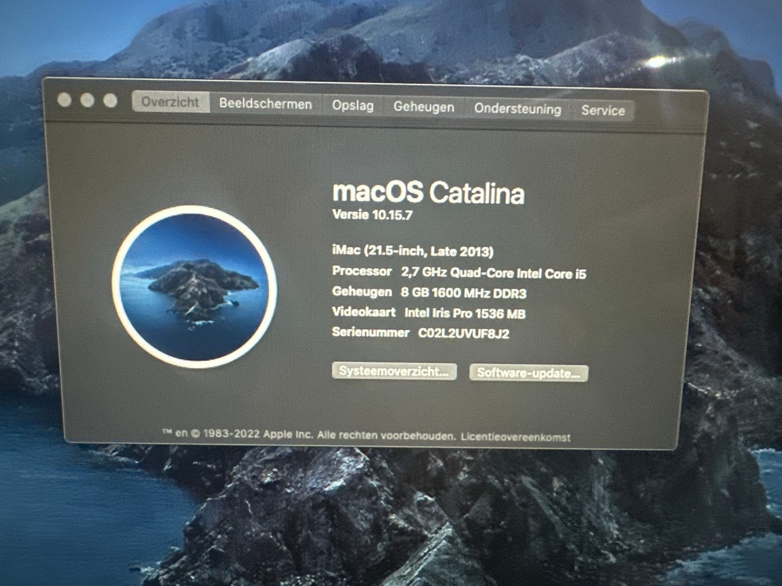 Apple iMac 21.5-inch (Late 2013) - 1TB HDD, 8GB RAM, Computers en Software, Apple Desktops, Ophalen, Gebruikt, 2 tot 3 Ghz, HDD