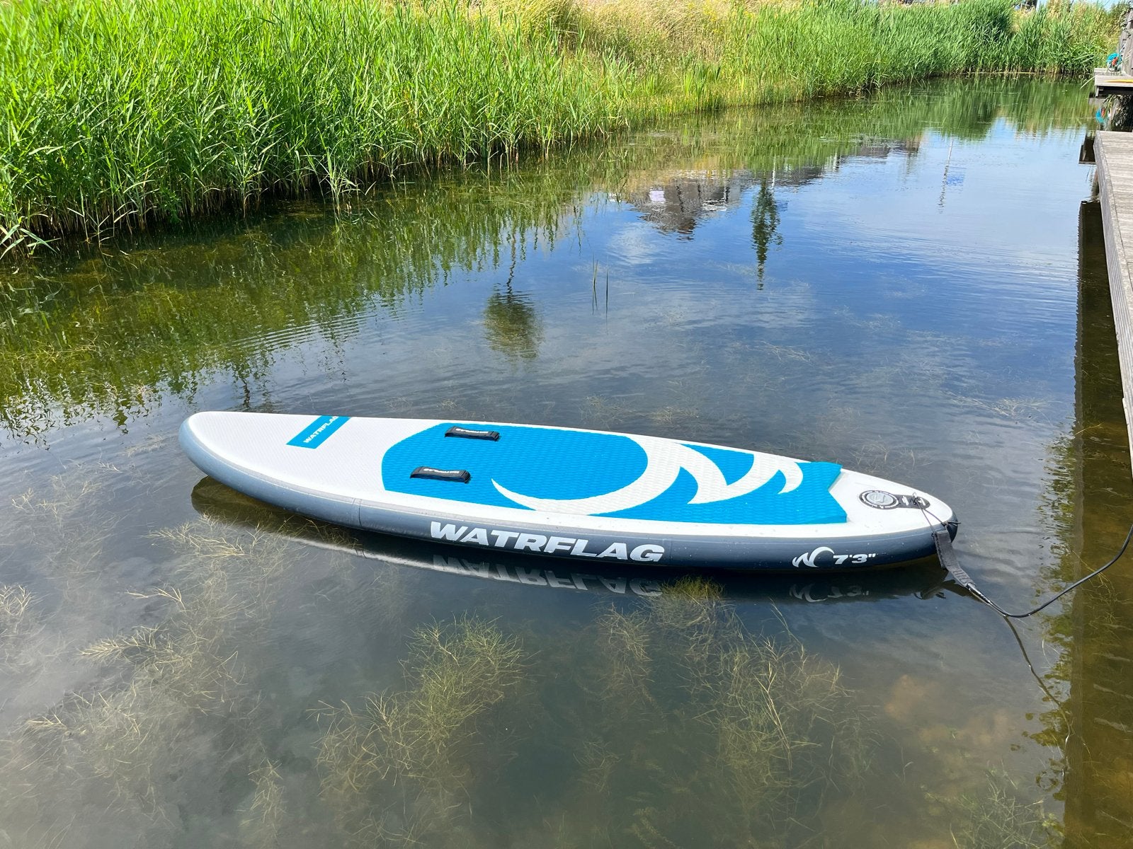 WATRFLAG Surf/bodyboard!  7”3,inclusief rugzak en pomp, Ophalen, Zo goed als nieuw, Shortboard, Met koord