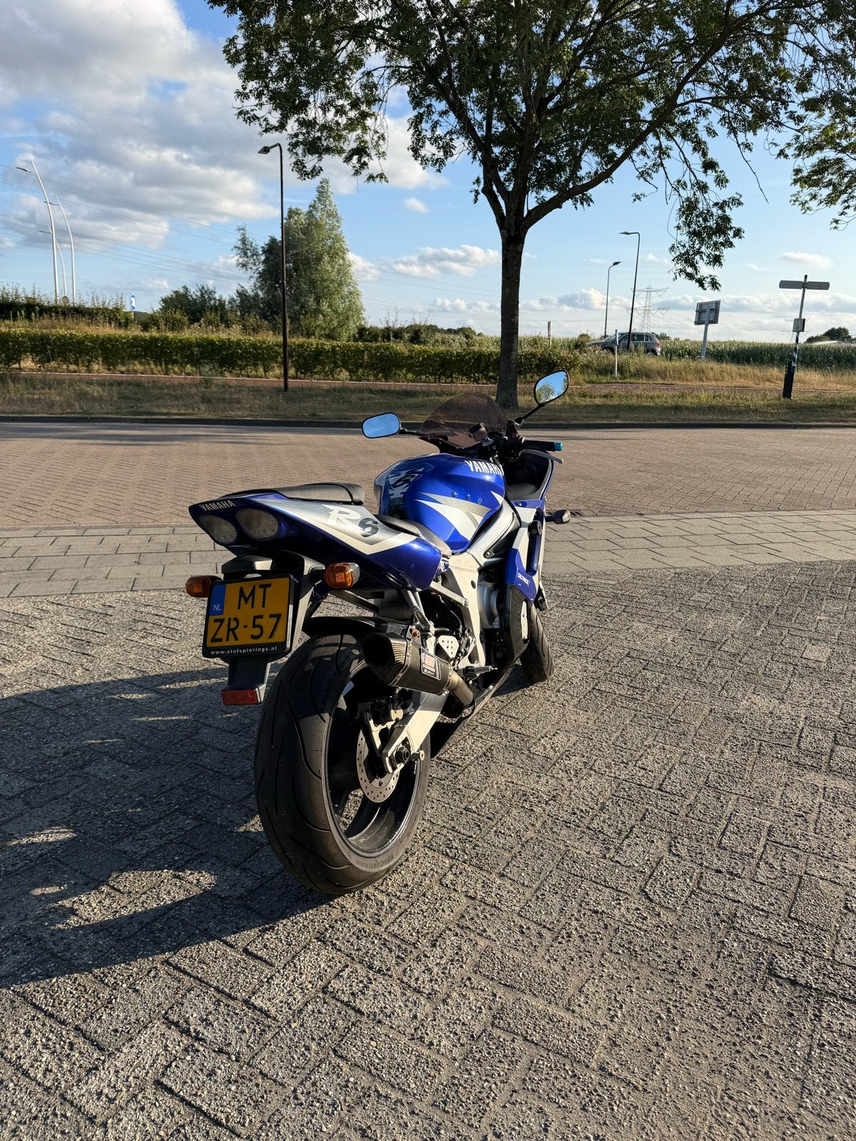 Yamaha YZF-R6 Sportmotor - Blauw/Wit - Goede staat, Ophalen of Verzenden