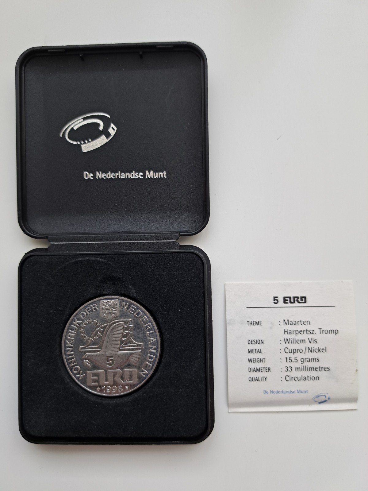 5 euro 1998, Maarten Harpertsz. Tromp., Ophalen of Verzenden