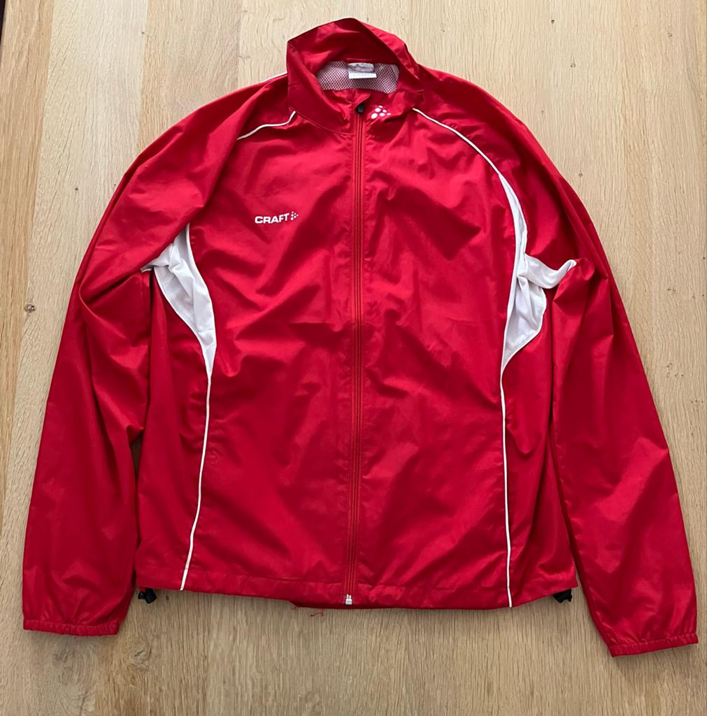 Craft sportjack / running, rood maat L, Maat 52/54 (L), Ophalen of Verzenden, Zo goed als nieuw, Hardlopen of Fietsen