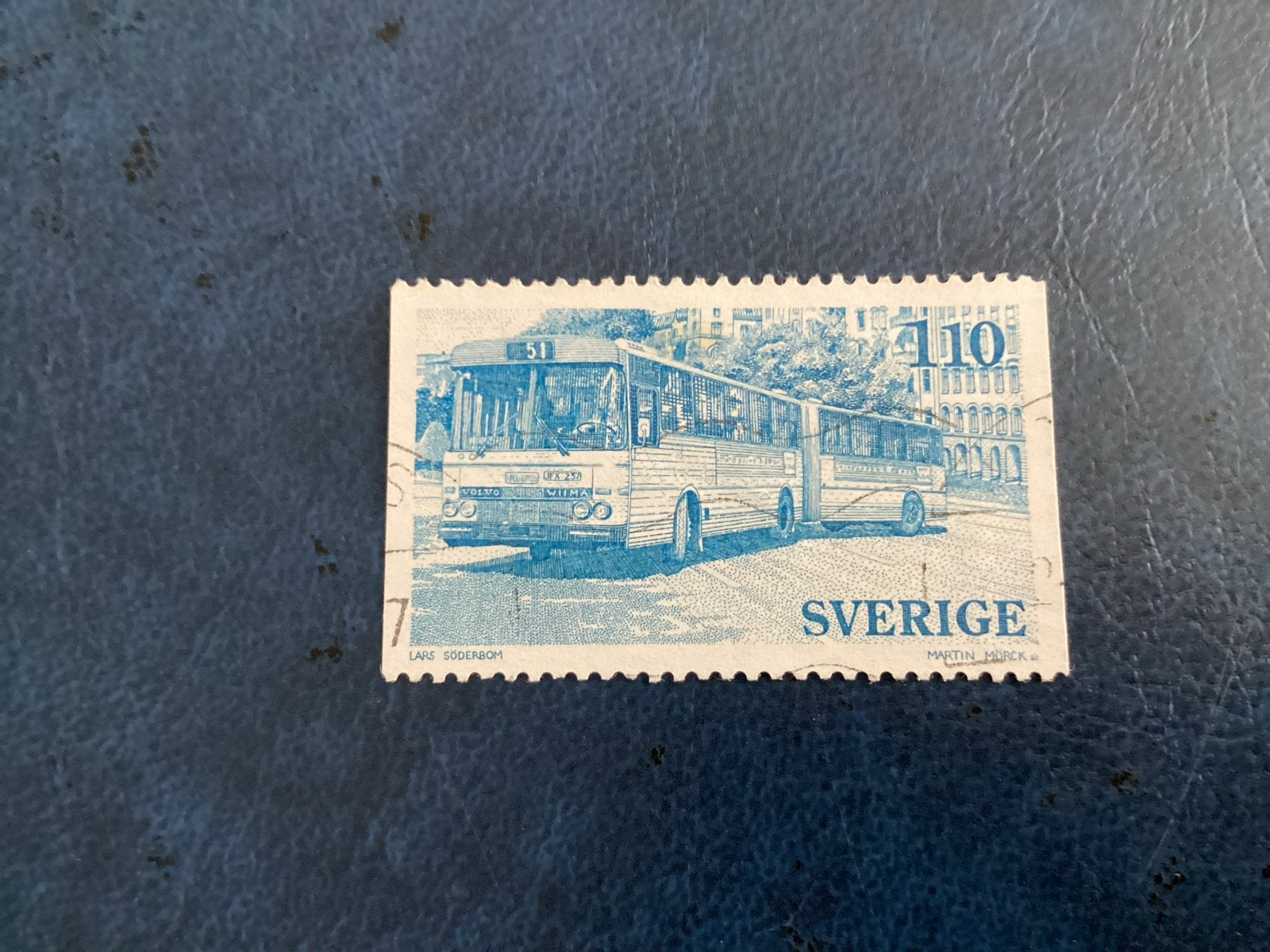 Zweden 1977- Mi.1002- met bus - Volvo B58, Ophalen of Verzenden, Zweden, Gestempeld