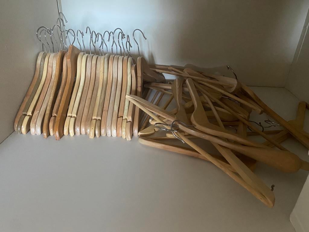 Houten Kleding hangers, Ophalen of Verzenden, Zo goed als nieuw, Hout