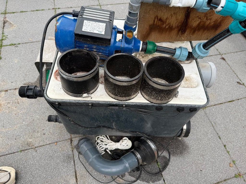 Trommelfilter, vuilwaterpomp, 2 UV-lampen, schakelmateriaal, Ophalen, Gebruikt, Vijverfilter