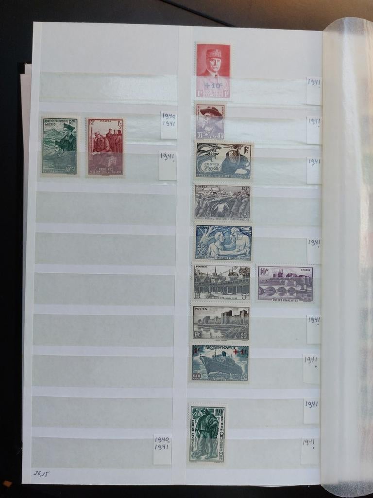Postzegel verzameling postfris Frankrijk 1941-1977, Postzegels en Munten, Postzegels | Volle albums en Verzamelingen, Ophalen of Verzenden