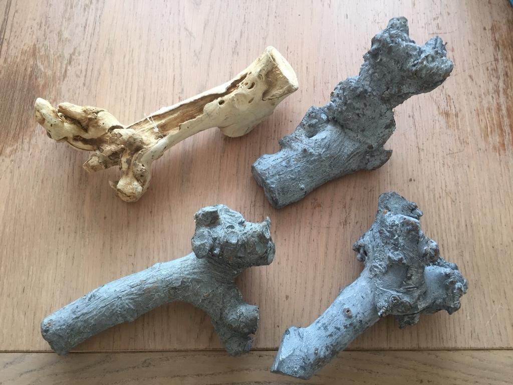5 decoratie hout stronken, Ophalen of Verzenden, Nieuw, Hout, Knutselmateriaal