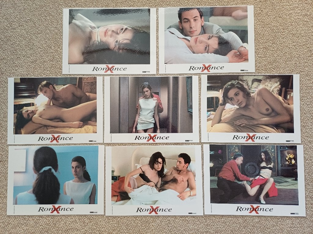ROMANCE  X     lobbycard set., Verzenden, Nieuw, A4 of kleiner, Film en Tv