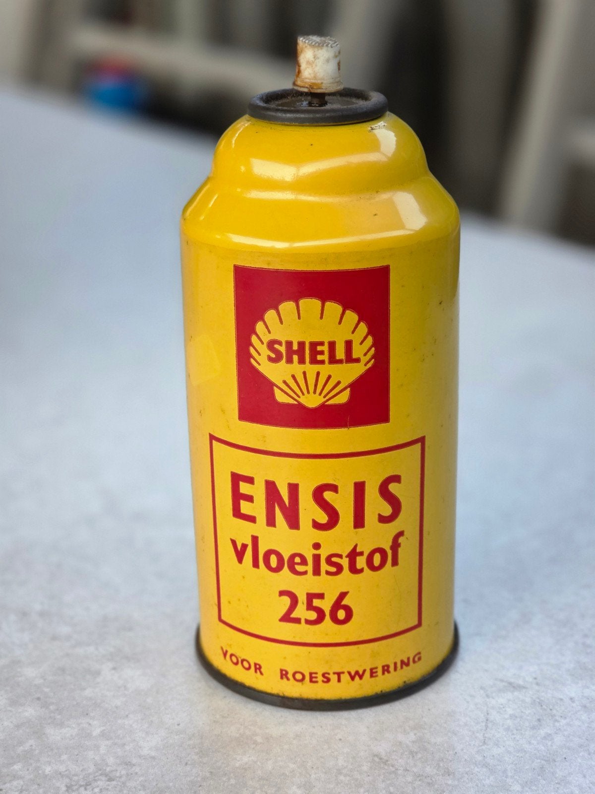 Shell Ensis Vloeistof Olie blik, Verzamelen, Ophalen of Verzenden, Gebruikt, Overige