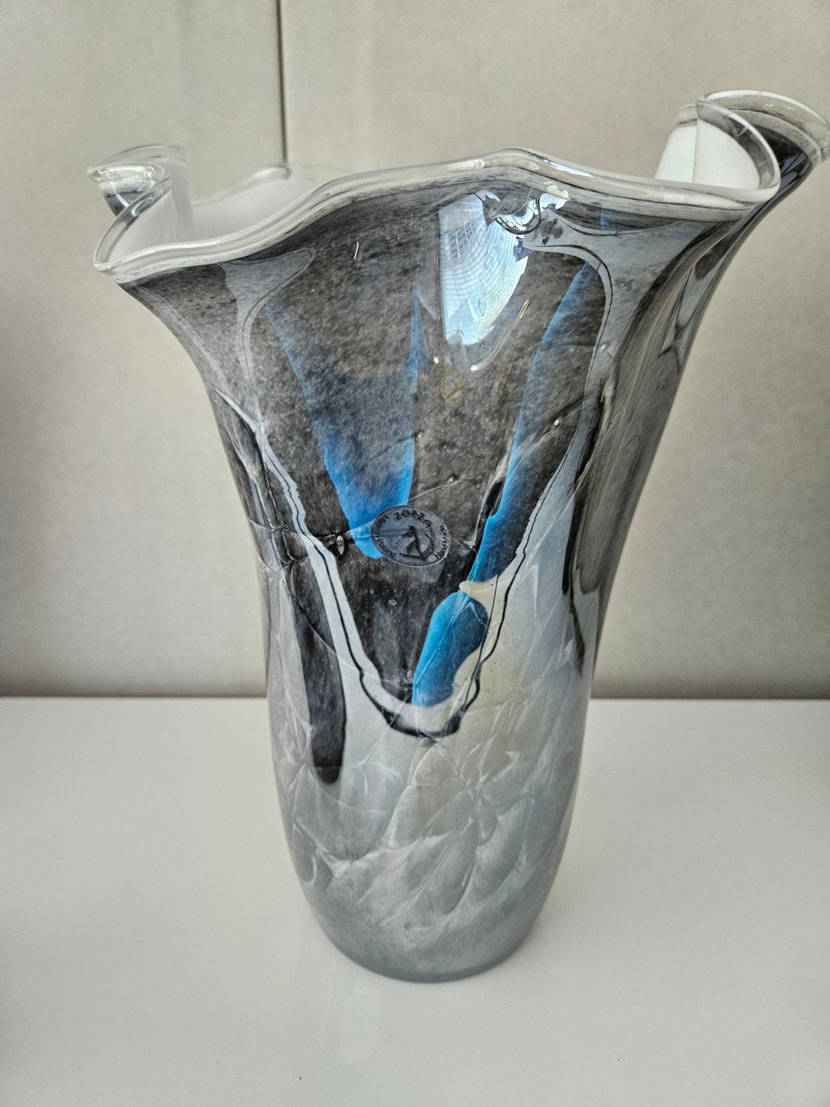 Zorza glazen vaas - Uniek design, Ophalen of Verzenden