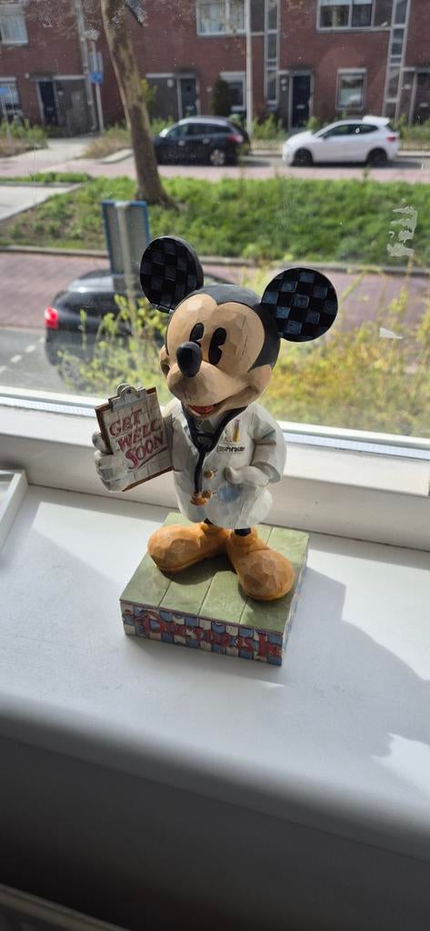 Mickey Mouse beeldje 'The Doctor' - Zonder doos, Ophalen, Mickey Mouse, Gebruikt, Beeldje of Figuurtje