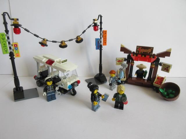 70607 Ninjago tuctuc achtervolging, City Chase, Lego, Ophalen of Verzenden, Compleet, Zo goed als nieuw