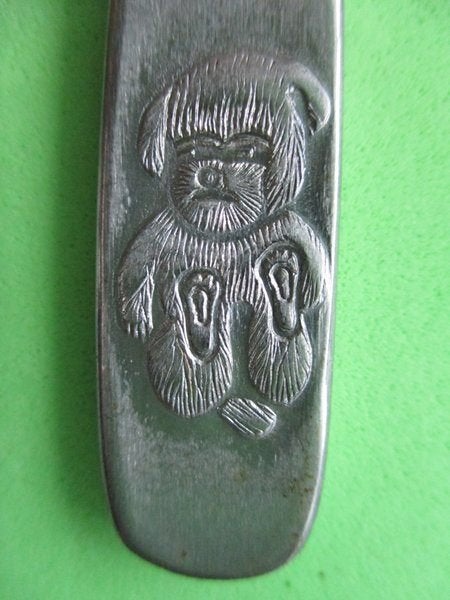 (KB5447) Kinderbestek BEER model 1 mes, Ophalen of Verzenden, Gebruikt