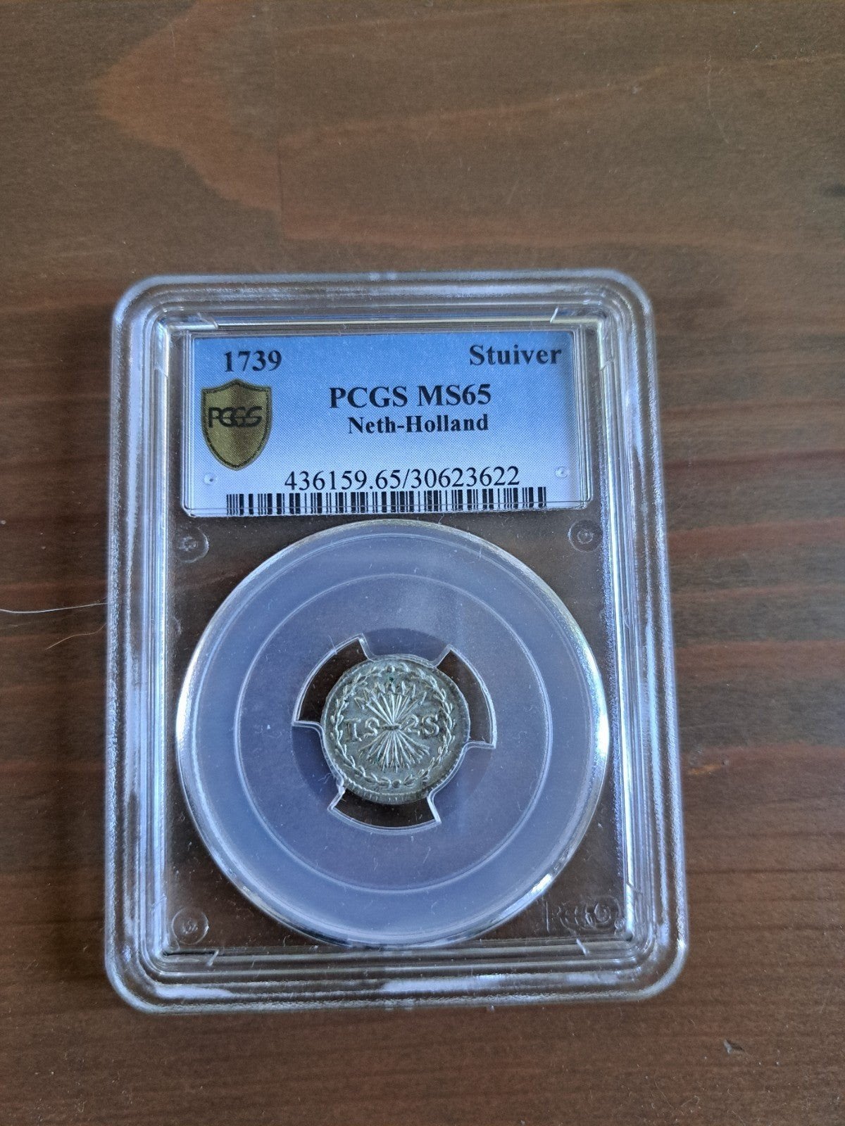 1 Stuiver 1739 MS65 PCGS, Vóór koninkrijk, Zilver, Losse munt, Overige waardes