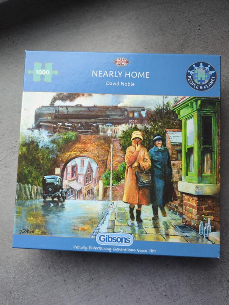 Gibsons Legpuzzel 'Nearly Home' - 1000 stukjes, Ophalen of Verzenden, 500 t/m 1500 stukjes, Gebruikt, Legpuzzel