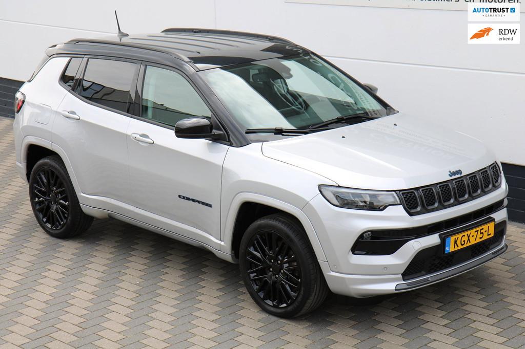 Jeep Compass 4xe 240 Plug-in Hybrid Leder Carplay Luxe BTW !, Auto's, Jeep, Bedrijf, Te koop, Compass, 4x4, ABS, Achteruitrijcamera