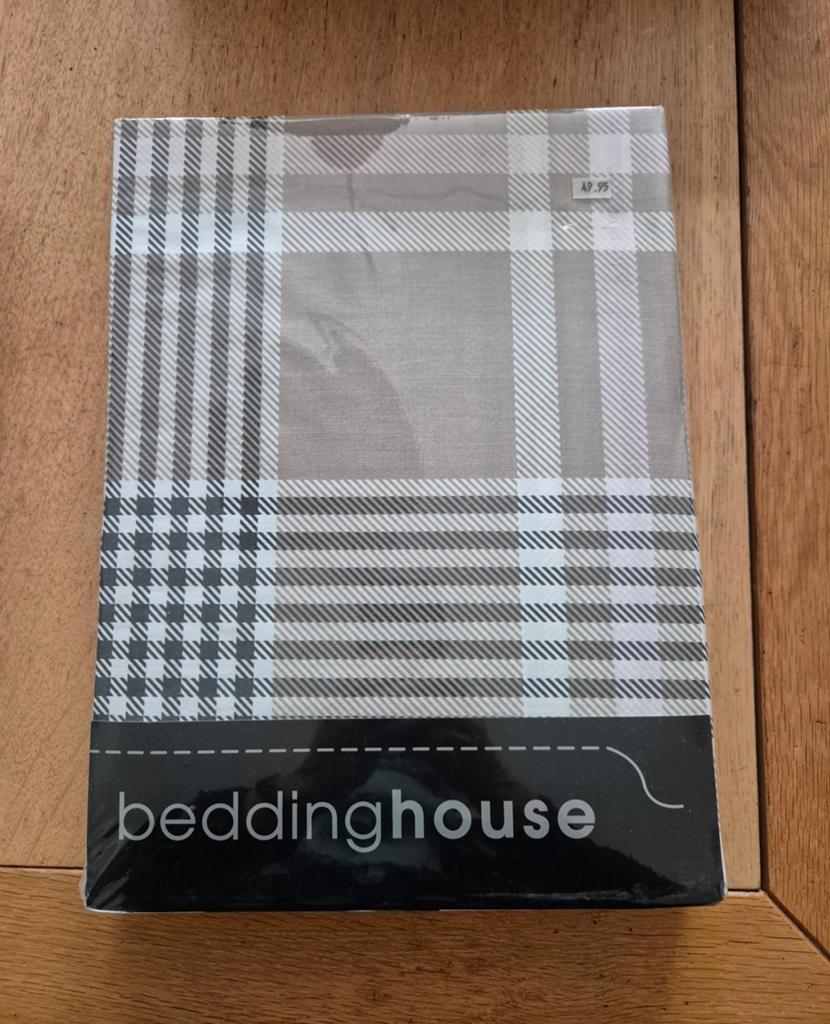 Dekbedovertrekset beddinghouse Canvwrra taupe 140 x 200/220, Dekbedovertrek, Nieuw, Ophalen of Verzenden, Overige kleuren