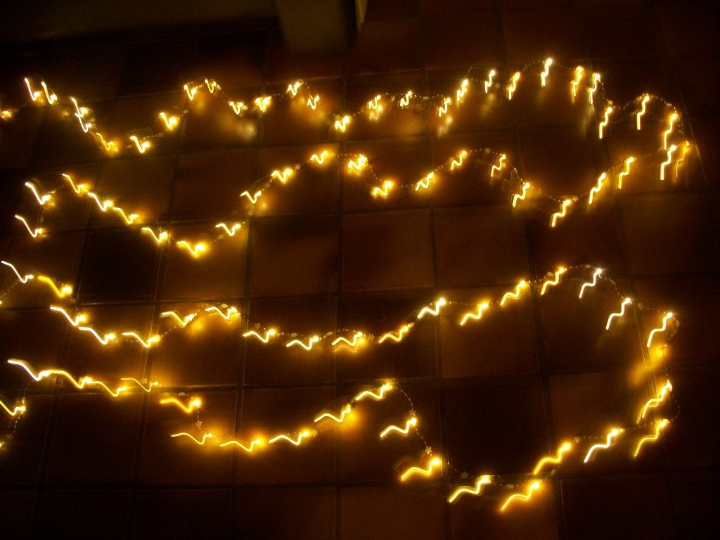 2 Kerst Verlichting Sterren Kraaltjes - 5 m - pstuk - zgan, Ophalen of Verzenden, Zo goed als nieuw