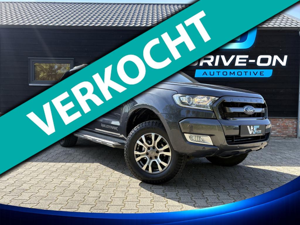 Ford Ranger 3.2 TDCi Wildtrak - marge - 5 persoons - hardtop, Automaat, Gebruikt, Zwart, Leder en Stof