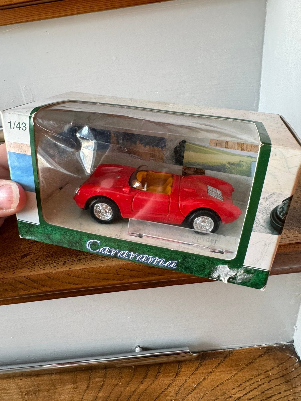 Schaalmodel auto Cararama: Porsche 550A Spyder, Ophalen of Verzenden, Zo goed als nieuw, Auto, Overige merken