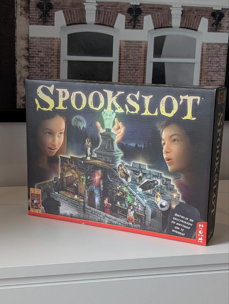 Spookslot Bordspel - Ontsnap aan de valstrikken!, Drie of vier spelers, Ophalen of Verzenden, Gebruikt, MB