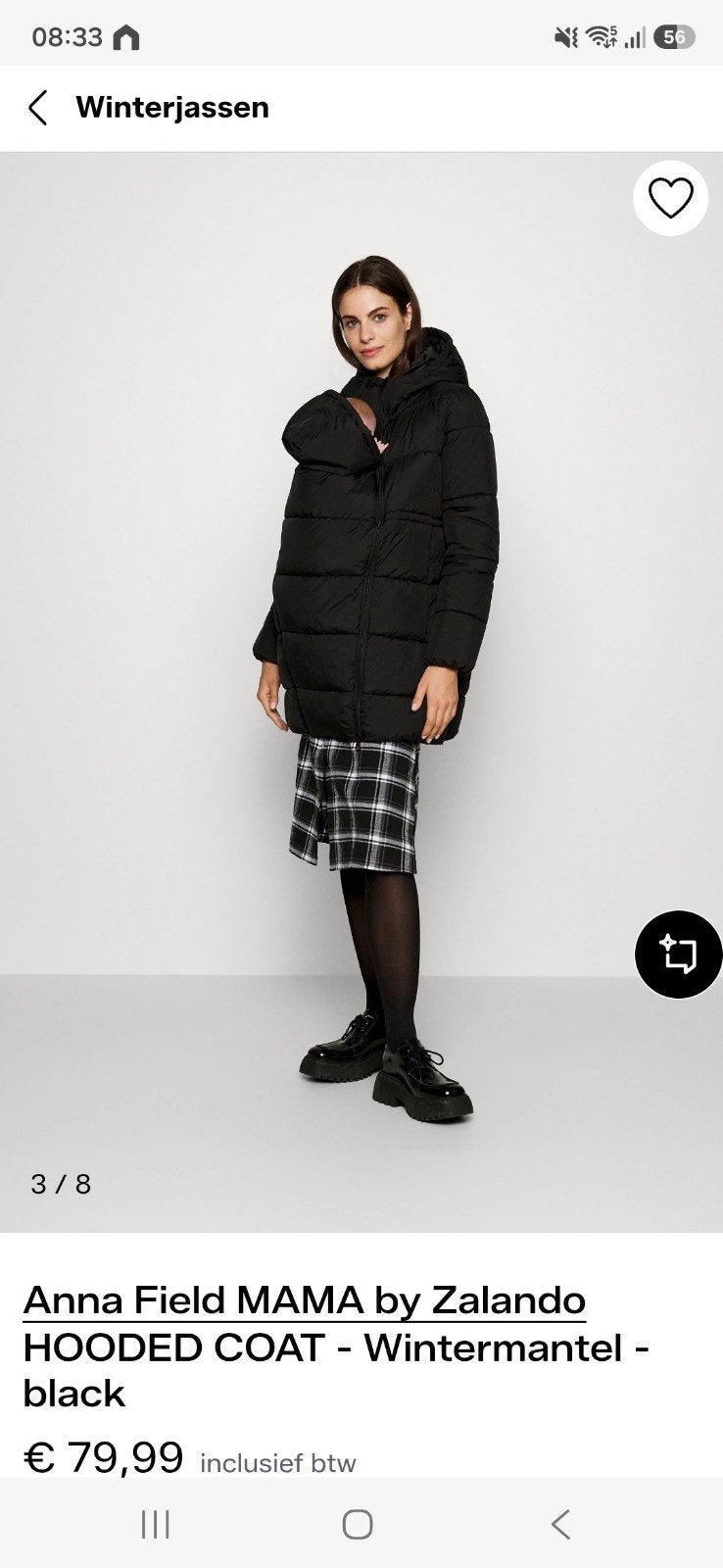 Posititiejas/zwangerschapsjas maat M. Anna Field, Kleding | Dames, Ophalen of Verzenden, Zo goed als nieuw, Maat 38/40 (M)