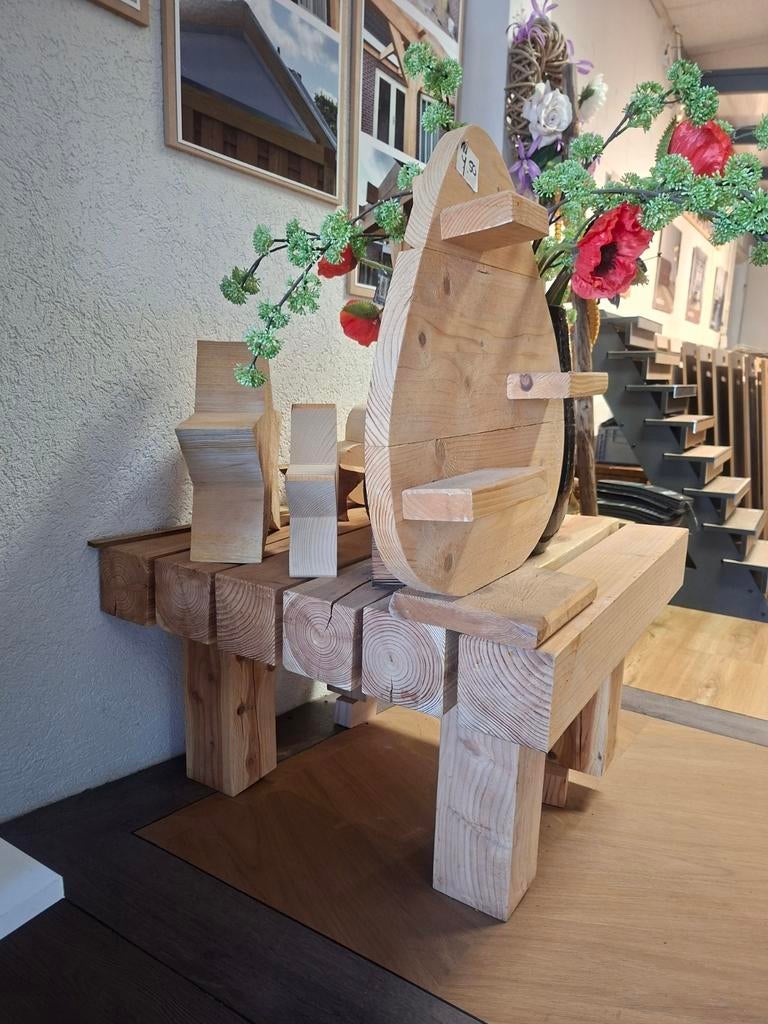 Nieuwe Douglas houten salontafel, Tuin en Terras, Ophalen, Nieuw, Vierkant, Hout