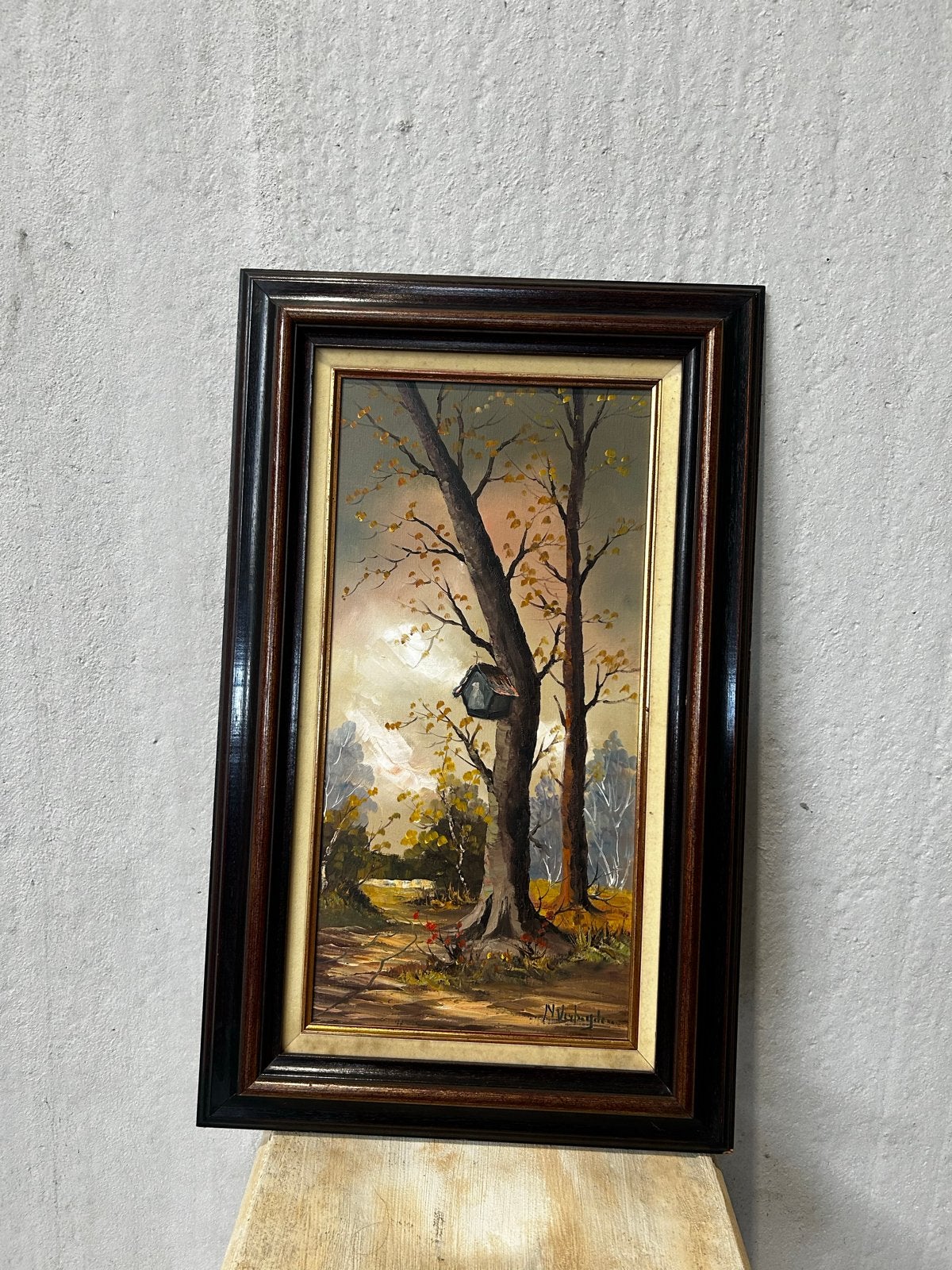 Nora Verheyden - Herfstlandschap, Doek, Realistisch, Ophalen of Verzenden, Gesigneerd