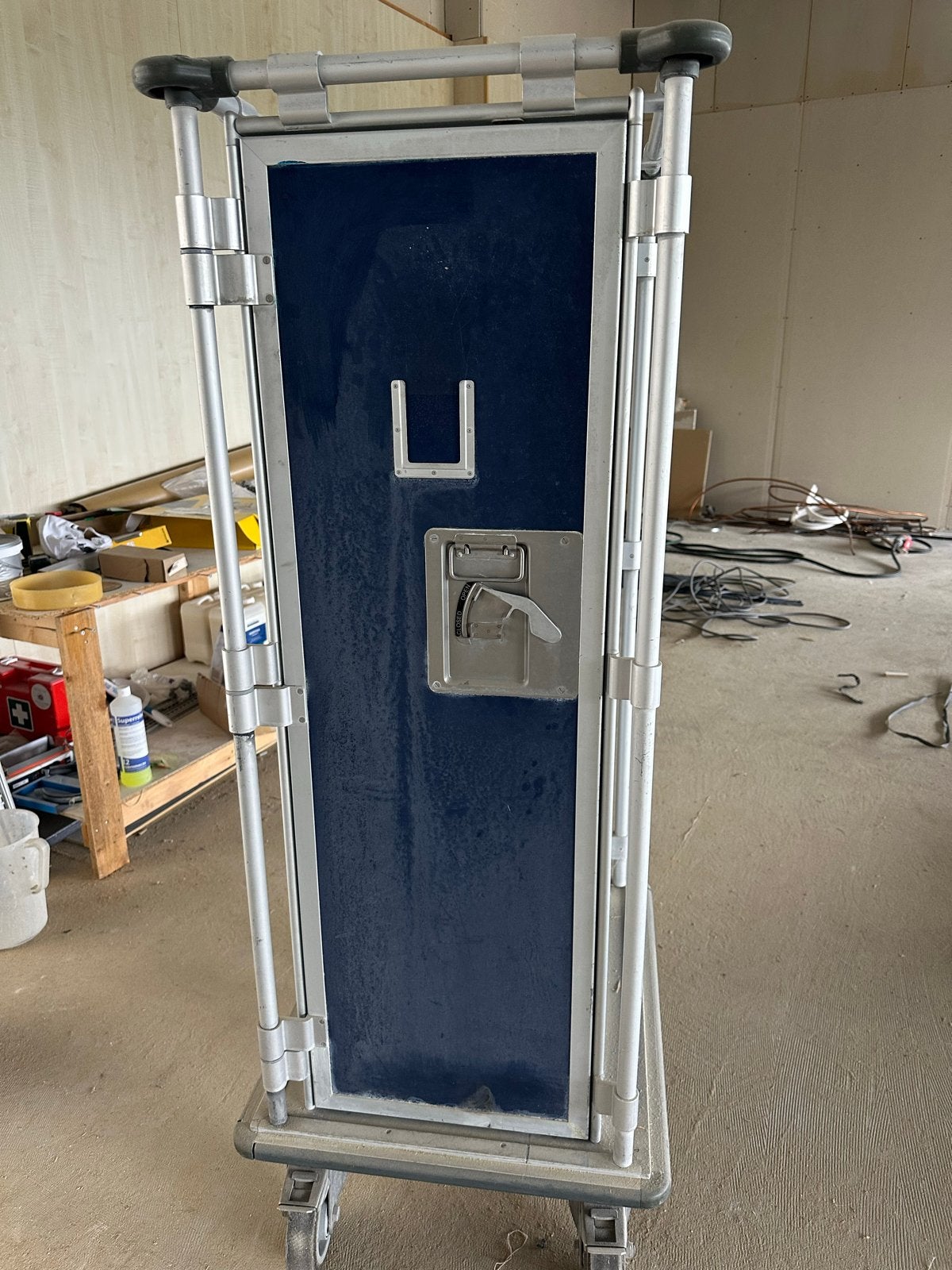 Vliegtuig trolley - Half size - Blauw, Ophalen, 100 cm of meer, 60 cm of meer, Minder dan 35 cm