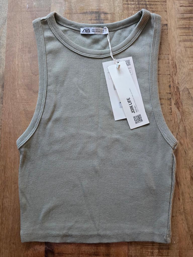 Nieuwe Zara croptop maat 164, Meisje, Nieuw, Ophalen of Verzenden, Shirt of Longsleeve
