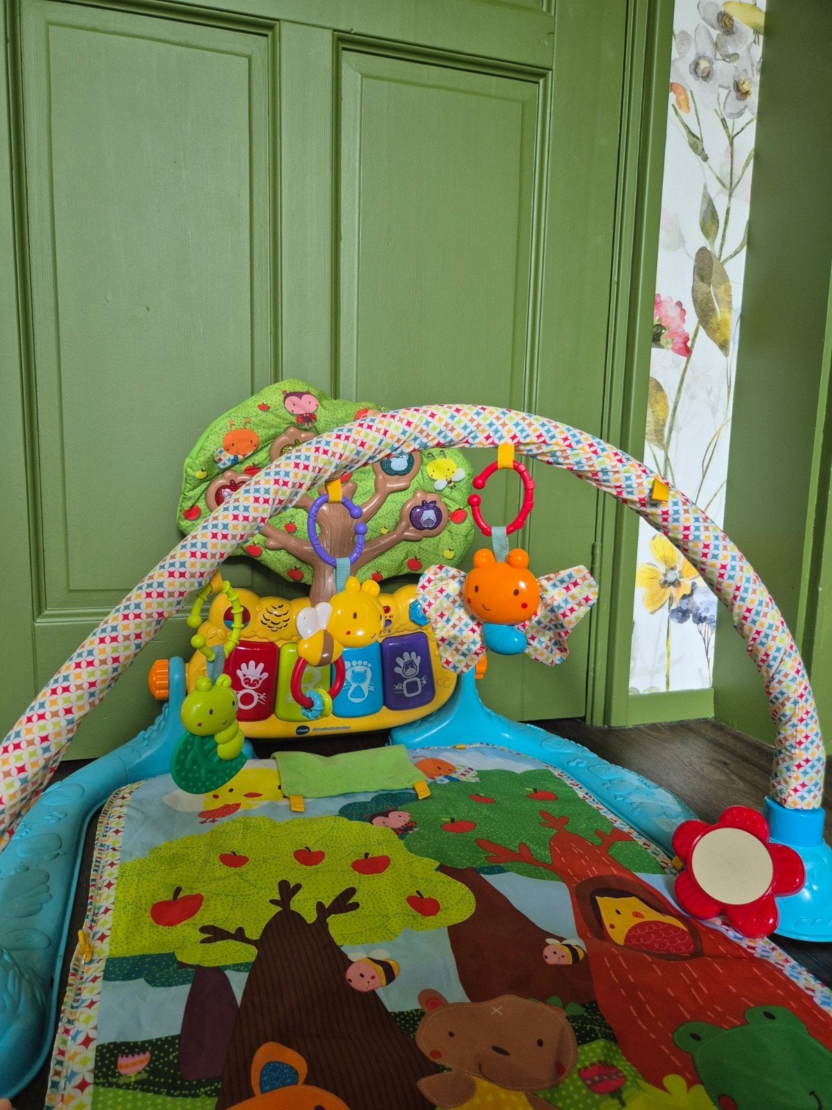 VTech Dierenvriendjes Speelmat met Babygym en Piano, Ophalen of Verzenden, Gebruikt, Speelkleed, Met licht