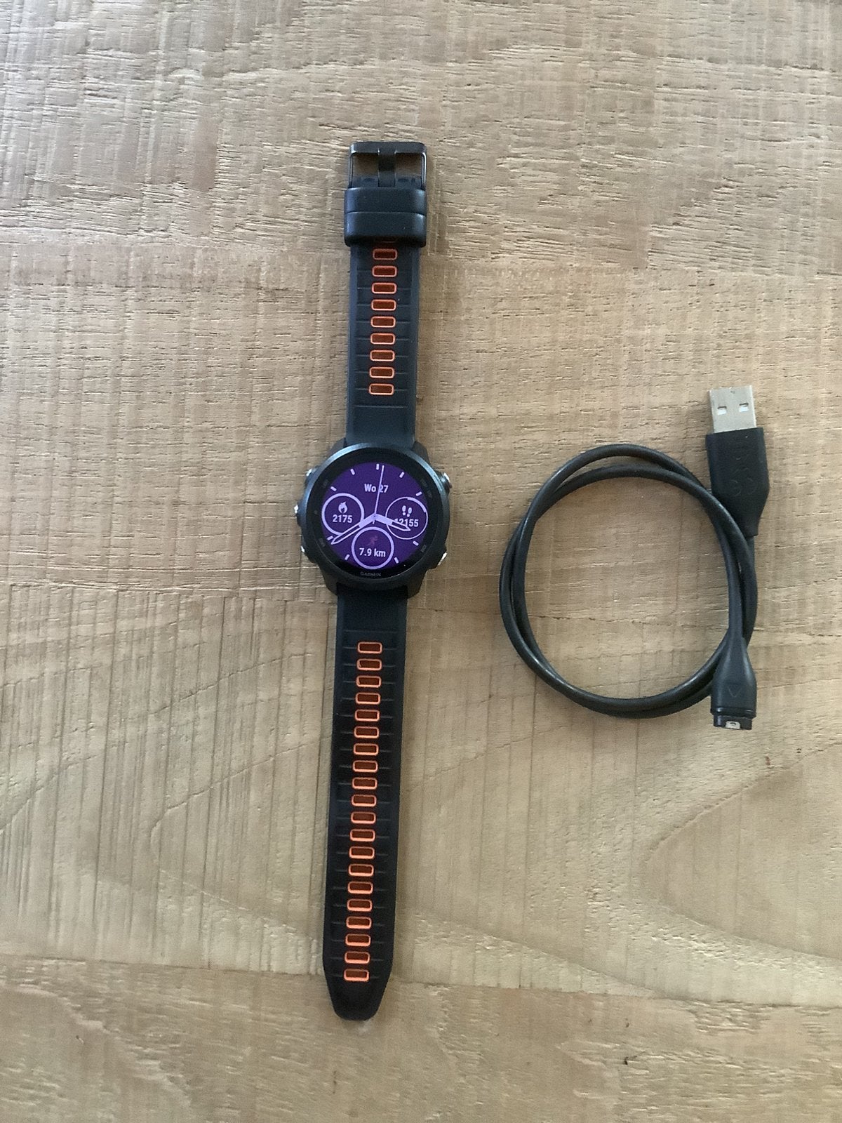 Garmin Forerunner 245, Gebruikt, Zwart, Ophalen of Verzenden, Waterdicht
