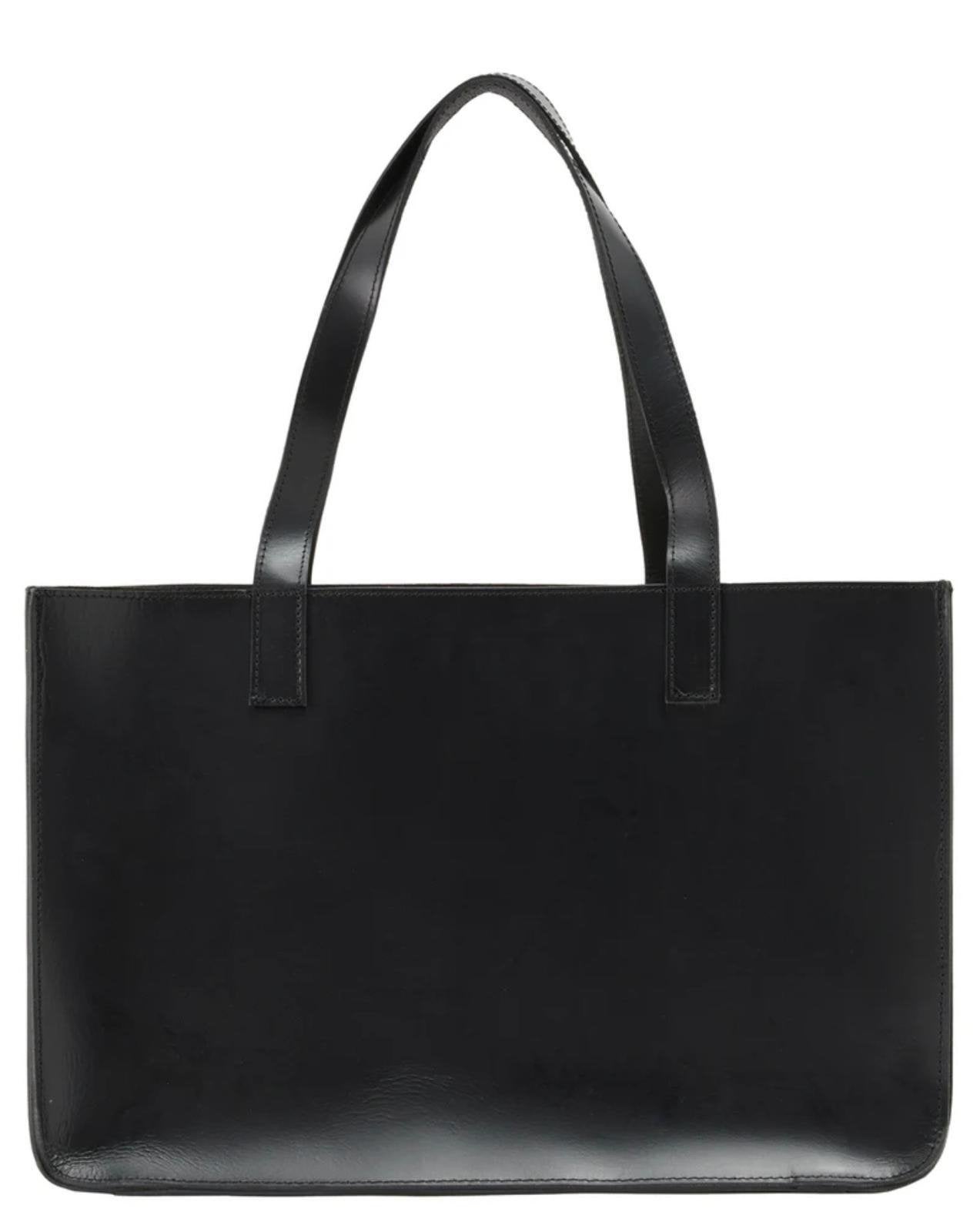 Zwarte leren shopper schoudertas van Gusti, Ophalen of Verzenden, Zo goed als nieuw, Zwart, Shopper
