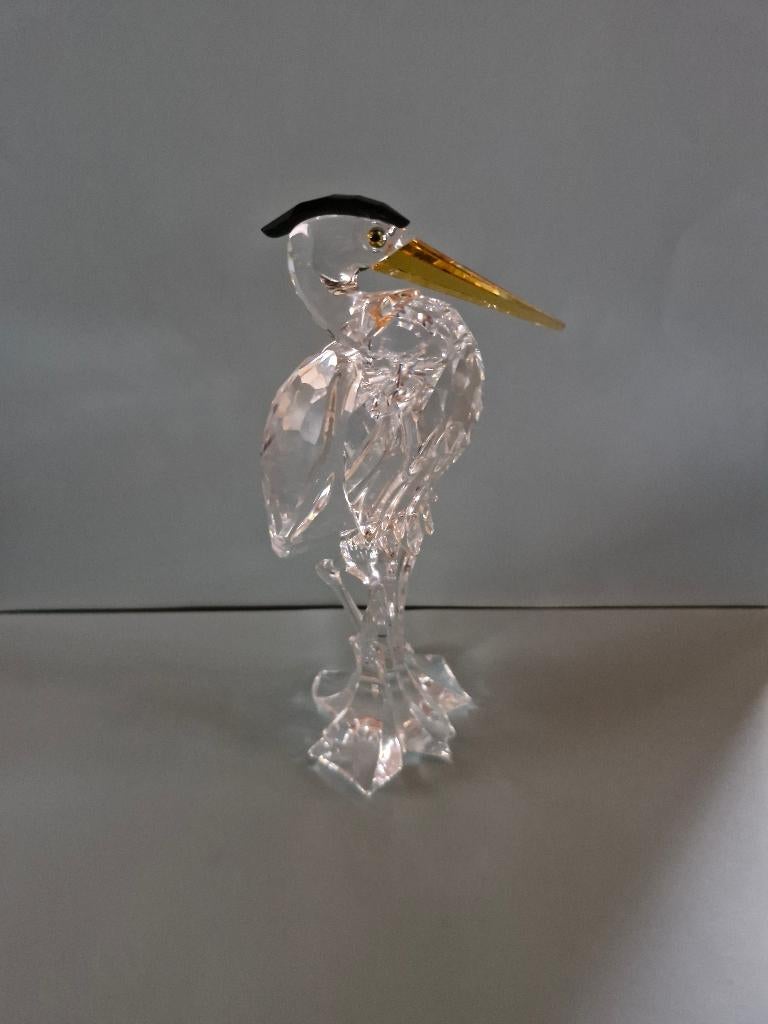 Swarovski zilverreiger, Ophalen of Verzenden, Zo goed als nieuw, Figuurtje