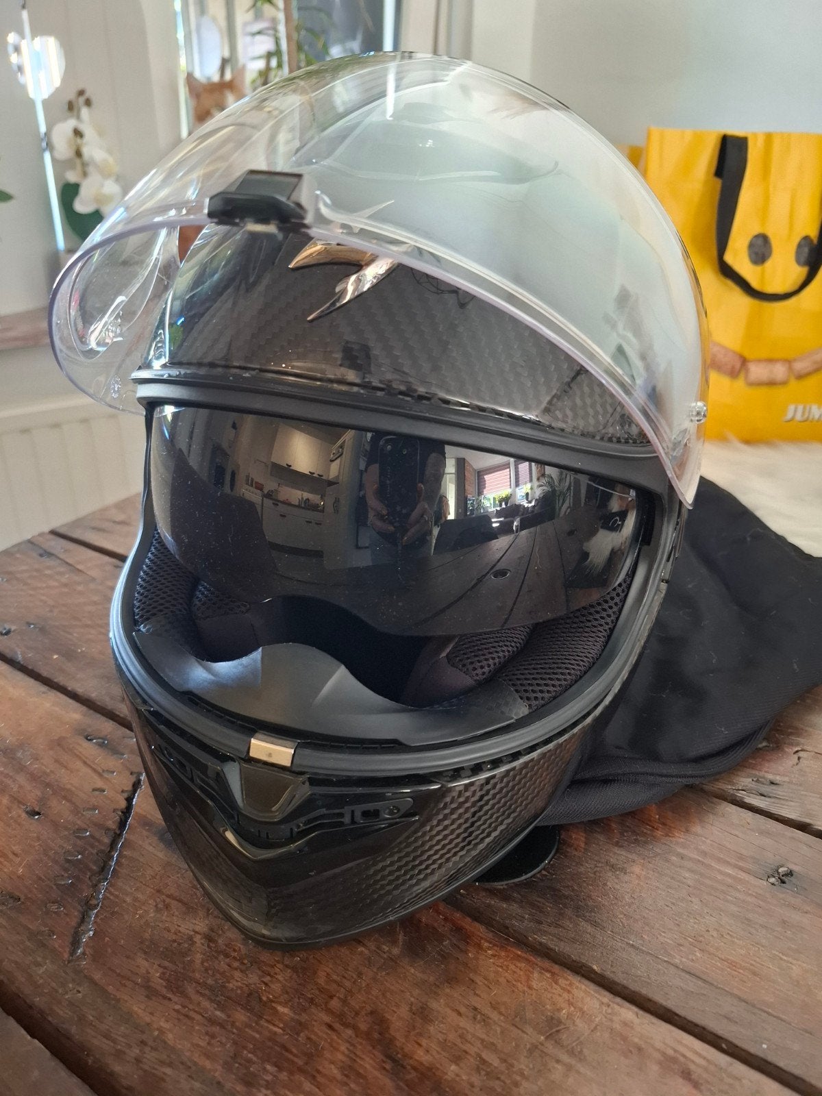 Te koop scorpion helm, Ophalen, Tweedehands, Overige merken