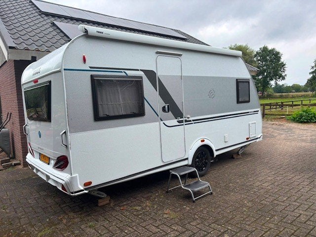 Caravan Knaus Sport 450FU, Caravans en Kamperen, Caravans, Rondzit, Particulier, Vast bed, 4 tot 5 meter